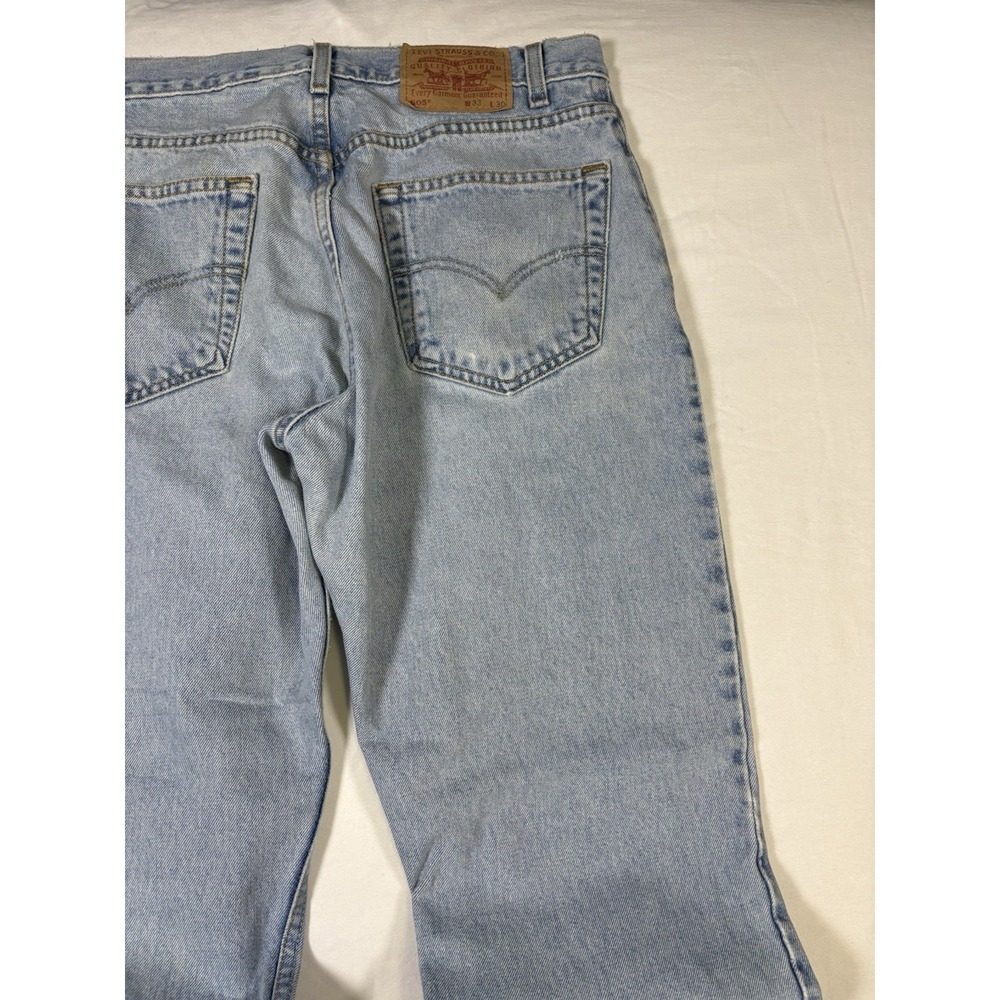 Vintage Levis 505 Blue Jeans Size 33 x 30 June 2002 Made In Colombia Red Tab - Picture 11 of 16